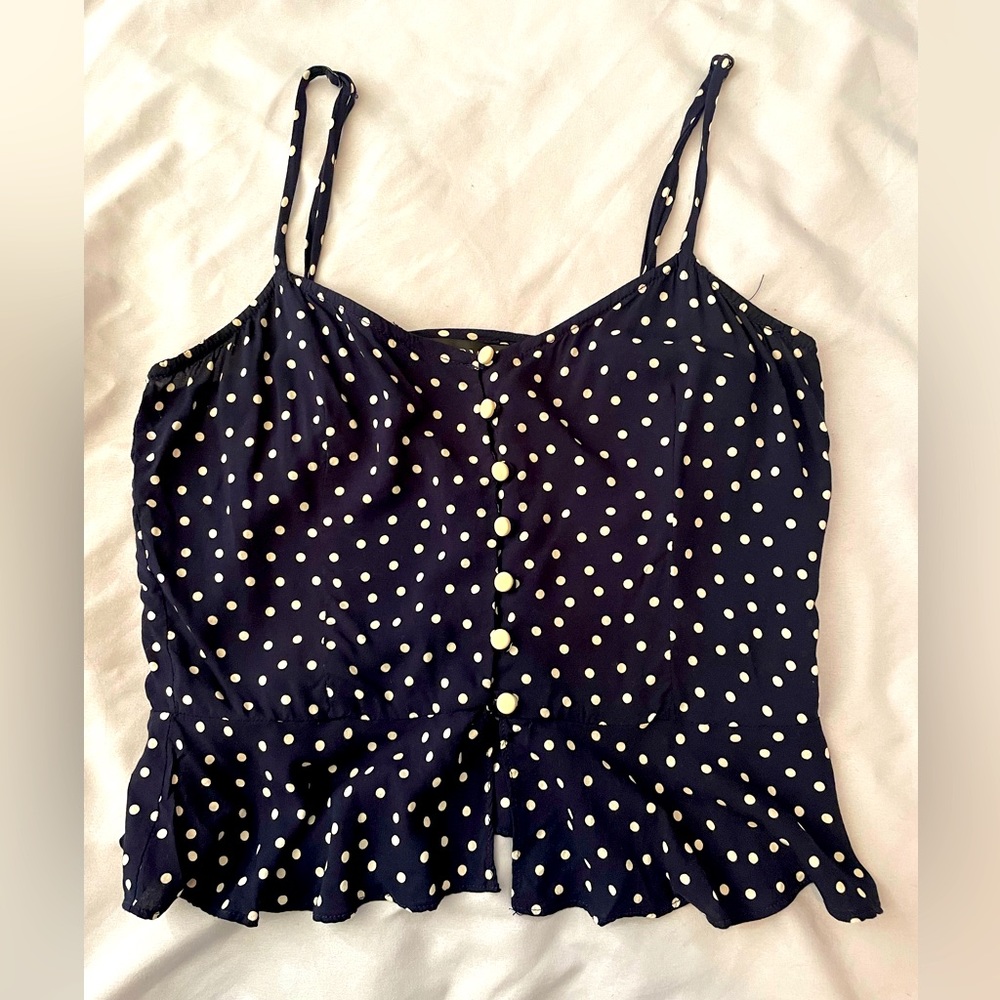 INTERMIX polka dot tank top